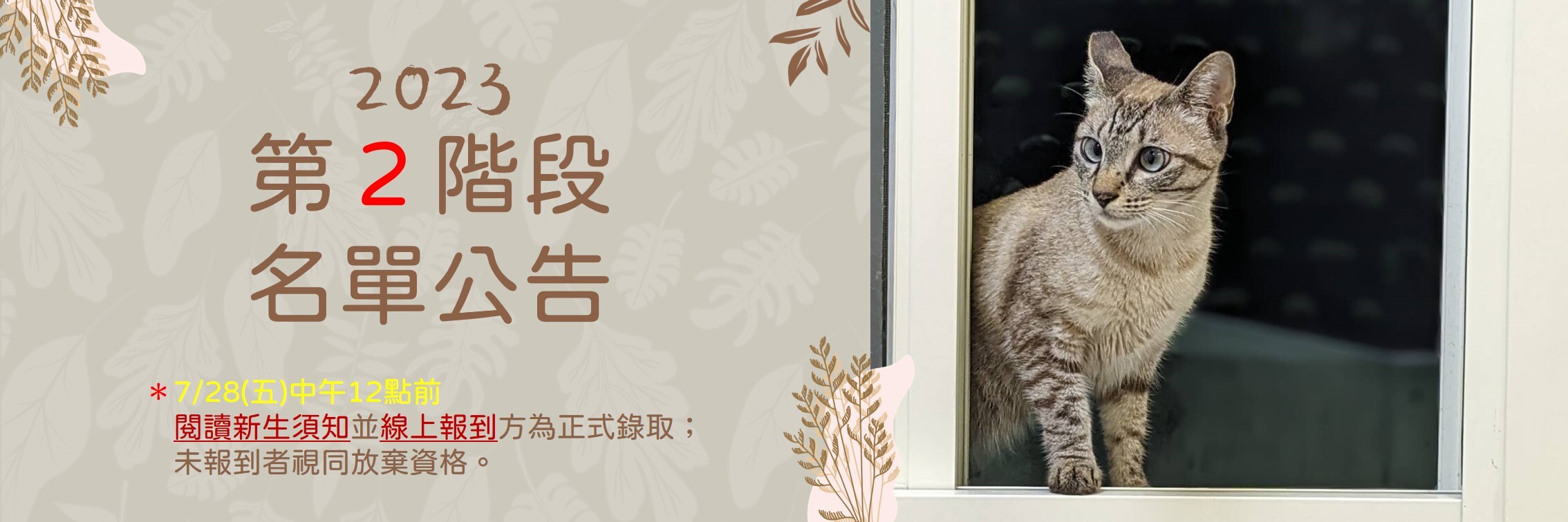 2023 第2階段名單公告